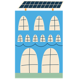 Building flat illustration  Icon