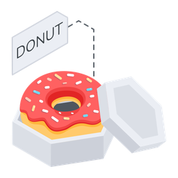 Donut Box  Icon