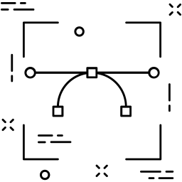 Bézier-Werkzeug  Symbol