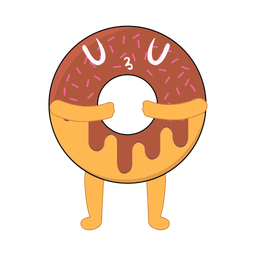 Donut character  Icon