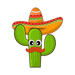 Cactus mexico character  Icon