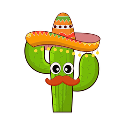 Cactus mexico character  Icon