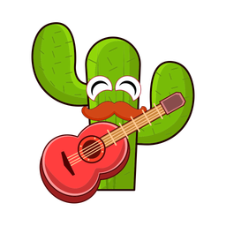 Cactus playing guitar  Icon