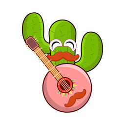 Cactus playing guitar  Icon