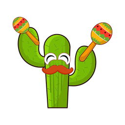 Cactus playing maracas  Icon