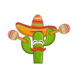 Cactus playing maracas  Icon