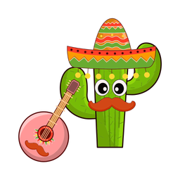 Cactus playing guitar  Icon