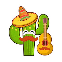 Cactus playing guitar  Icon