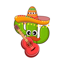 Cactus playing guitar  Icon