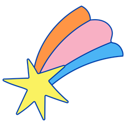 Colorful meteor  Icon