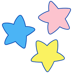 Colorful stars  Icon