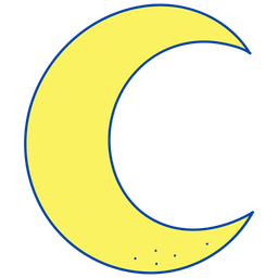 Crescent moon  Icon