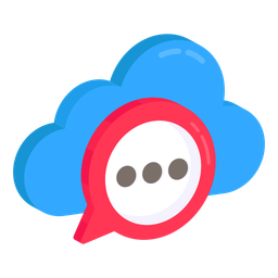 Cloud Chatting  Icon