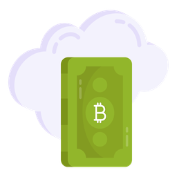 Cloud Bitcoin  Icon