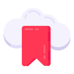 Cloud Bookmark  Icon