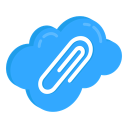 Cloud Binding Clip  Icon