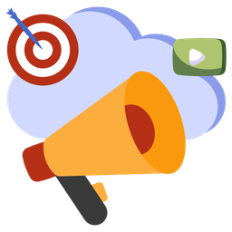 Cloud Marketing  Icon