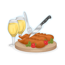 Roasted chicken  Icon