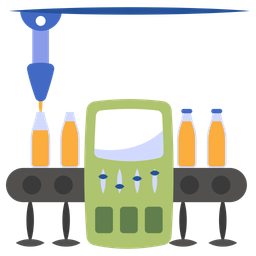 Bottle Filling Robot  Icon