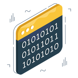 Binary Data Website  Icon