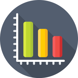 Gráfico de barras  Ícone