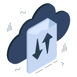 Cloud Data Transfer  Icon