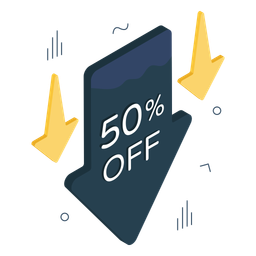 50% rebajado  Icono