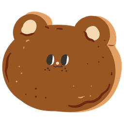 Personagem de biscoito de urso fofo  Ícone