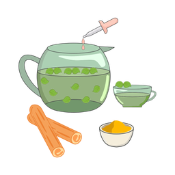 Green Tea With Cinnamon  Icon