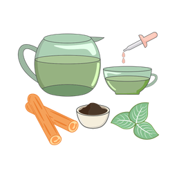 Green Tea With Cinnamon  Icon