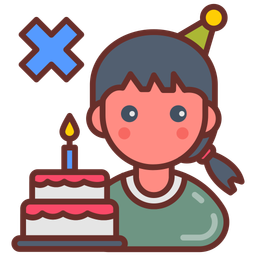 Birthday cancel  Icon