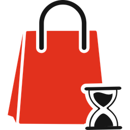 Shopping on time  Icon