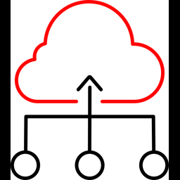 Cloud hosting  Icon