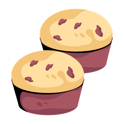 Muffins de pan  Icono