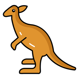 Marsupial Hoppers Australian Wildlife Kangaroo Species Icon
