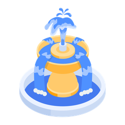 Box Fountain  Icon