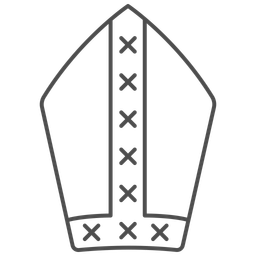 St Patricks Mitre Thinline Icon Icon