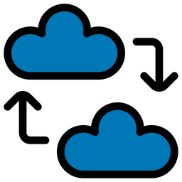 Cloud data transfer  Icon