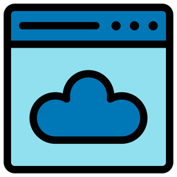 Cloud website page  Icon