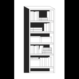 Bookcase living room  Icon