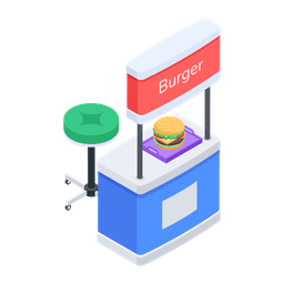 Burger Stall  Icon