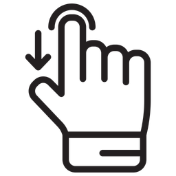 Finger Hold Down  Icon