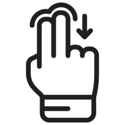 Finger Hold Down  Icon