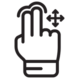 Finger Hold Move  Icon