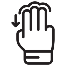 Finger Hold Down  Icon