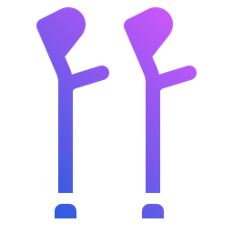 Crutches walker  Icon