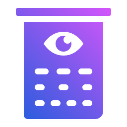 Eye chart  Icon