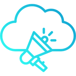 Cloud Marketing  Icon