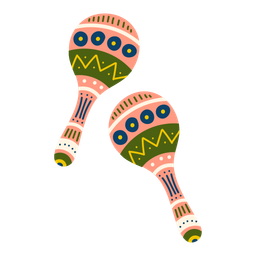 Maracas Rattle Mexican Icon