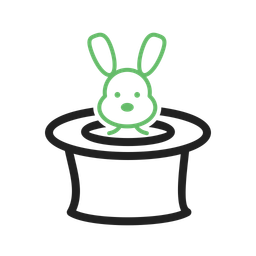 Rabbit In Hat  Icon